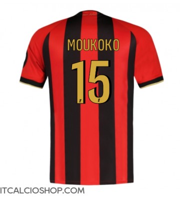 OGC Nice Youssoufa Moukoko #15 Prima Maglia 2024-25 Manica Corta